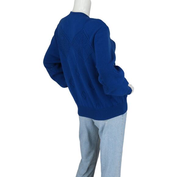 Geiger Collections Austria Blue Wool Cardigan Sweater M - Picture 5 of 8